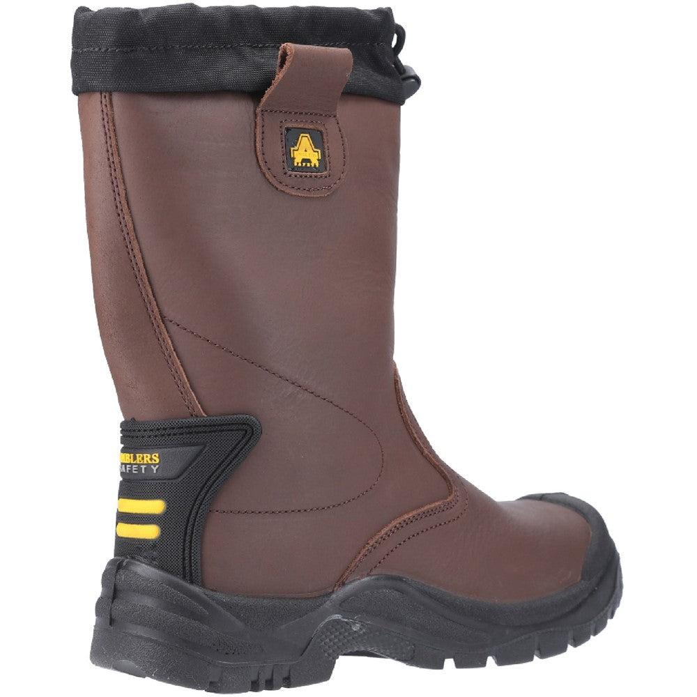 Amblers Safety FS124 Rigger Boots - Water Resistant, Steel Toe, Pull-On Design For Men - UK 7 / EU 41