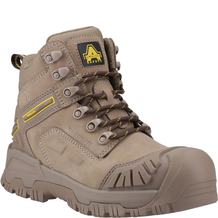 Bottes De Sécurité Amblers FS210C Acier Marron Taille UK 8 - Neuf Avec Emballage, Laçage