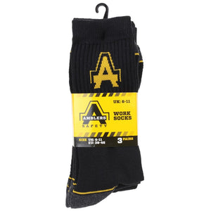 Amblers Heavy Duty Work Socks 3 pack