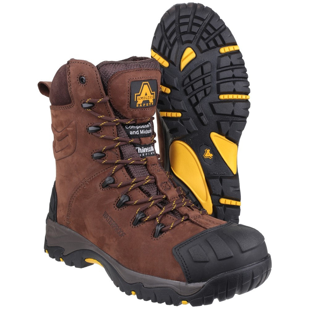 Amblers Herren Stiefel - FS197 Sicherheit Stiefel IN Brown, 4-14