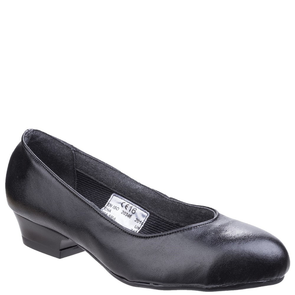Women's Black FS96 Women's Safety Court Shoe – Amblers Safety UK