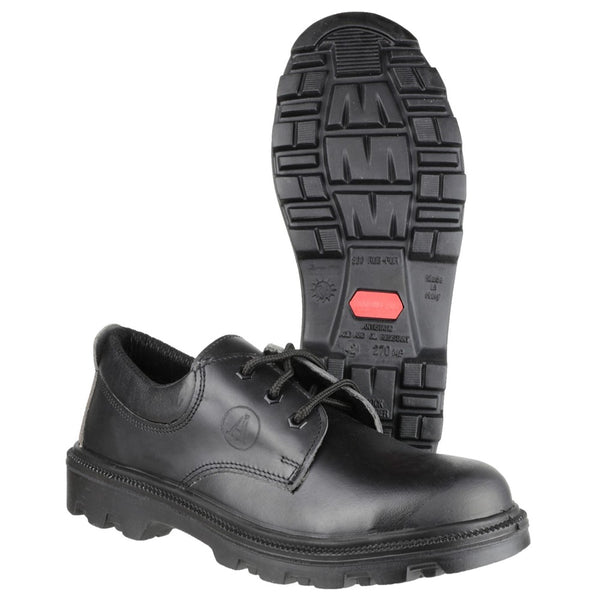 Black safety shoes best sale mens