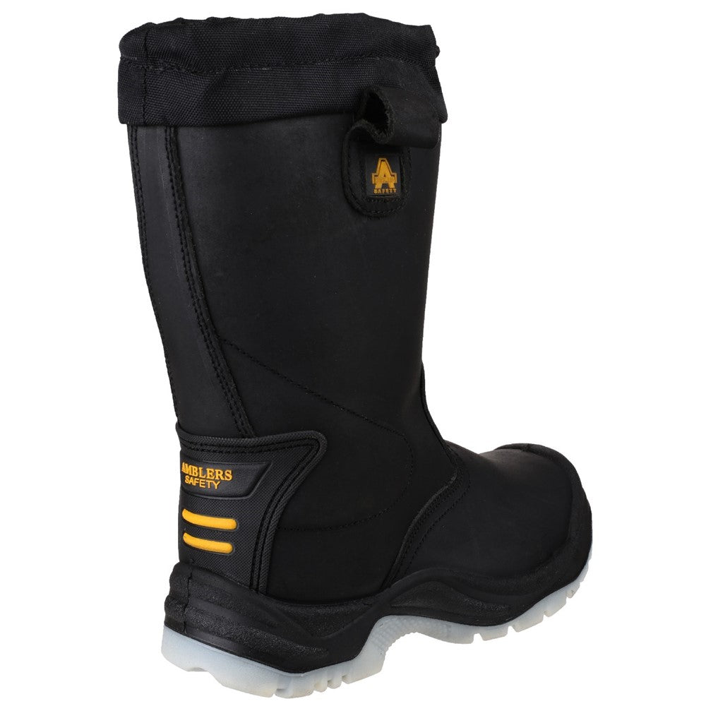 Amblers Safety FS142 Men's Rigger Boot - Steel Toe, Water Resistant, Pull-On, UK 11 / EU 46, Tan - View #8